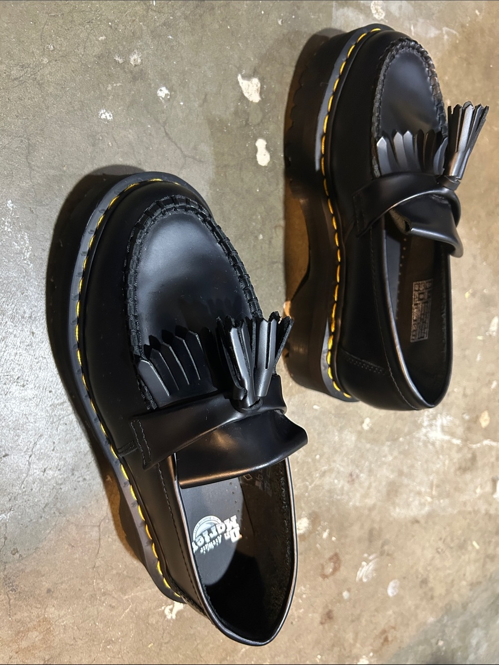 NWOT Dr. Martens Adrian Tassel Loafers in Black - Picture 2 of 5
